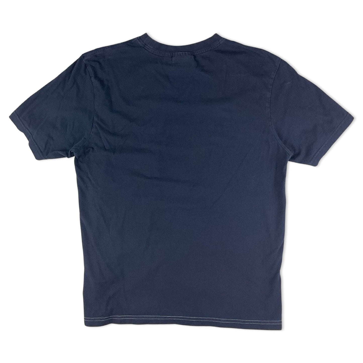 FILA Navy & White Spell Out Tee S M OB