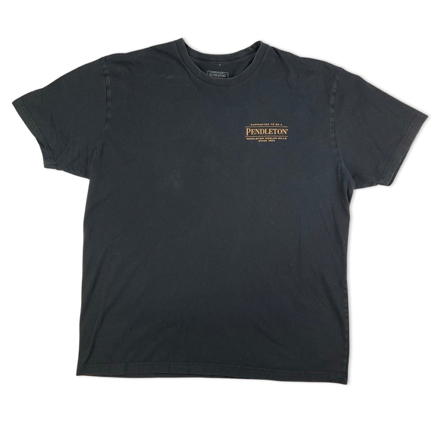 Pendleton Black Logo Print Tee L XL