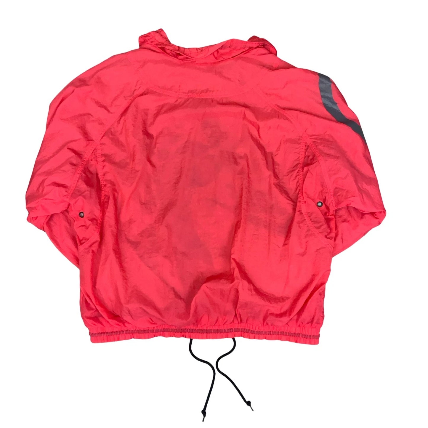 RARE 90s 'NIKE' RED GRAPHIC PRINT GREY LINING STREETWEAR CASUAL WINDBREAKER 2XL