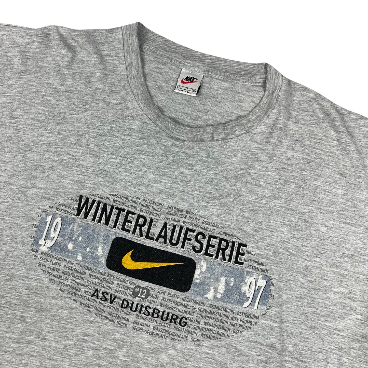 Vintage 90s Nike Grey Graphic Tee XL XXL