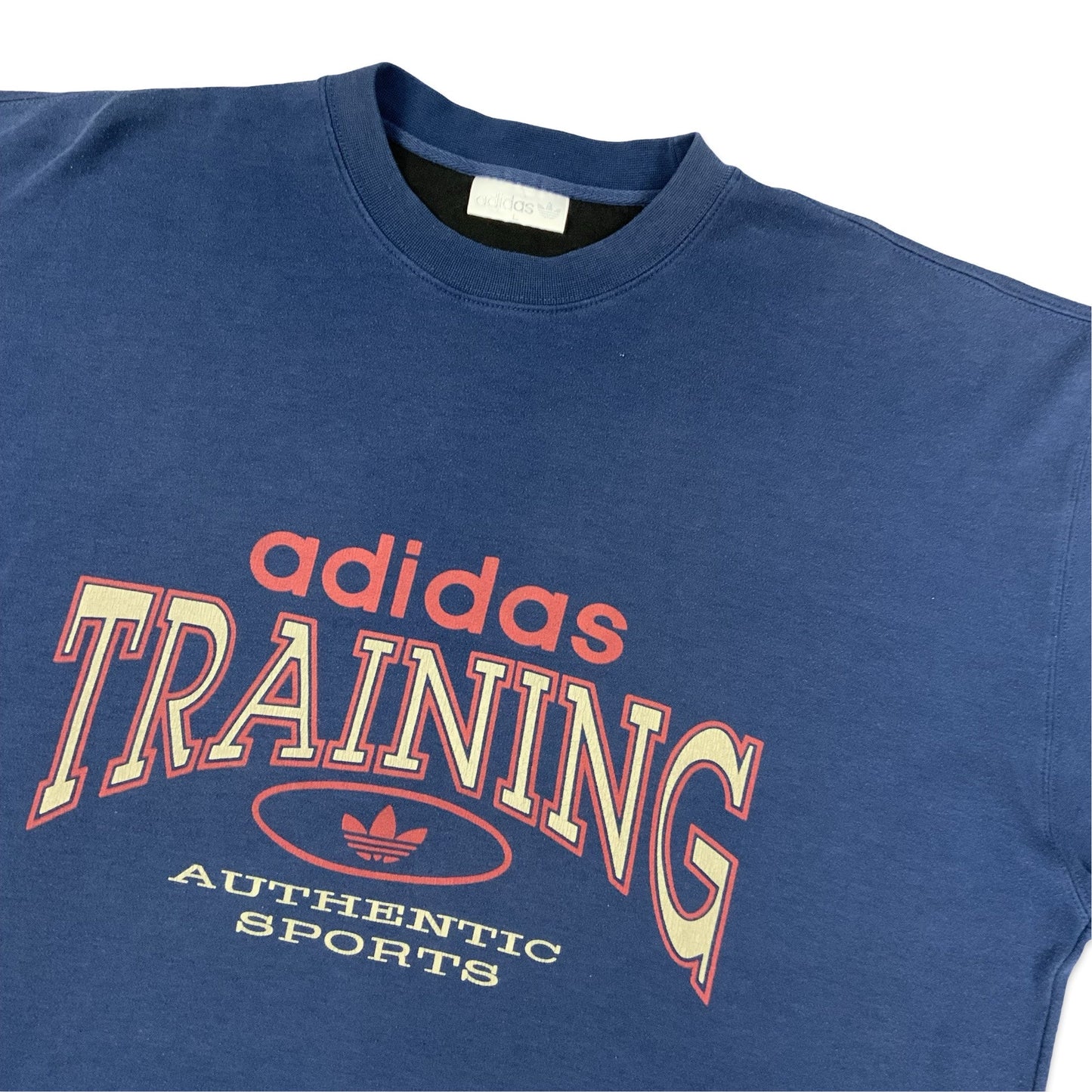 Vintage 90s Adidas Navy Graphic Tee 3XL 4XL