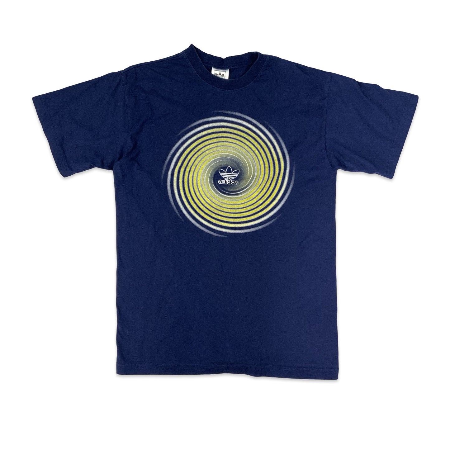 Vintage Adidas Navy Graphic Tee S M