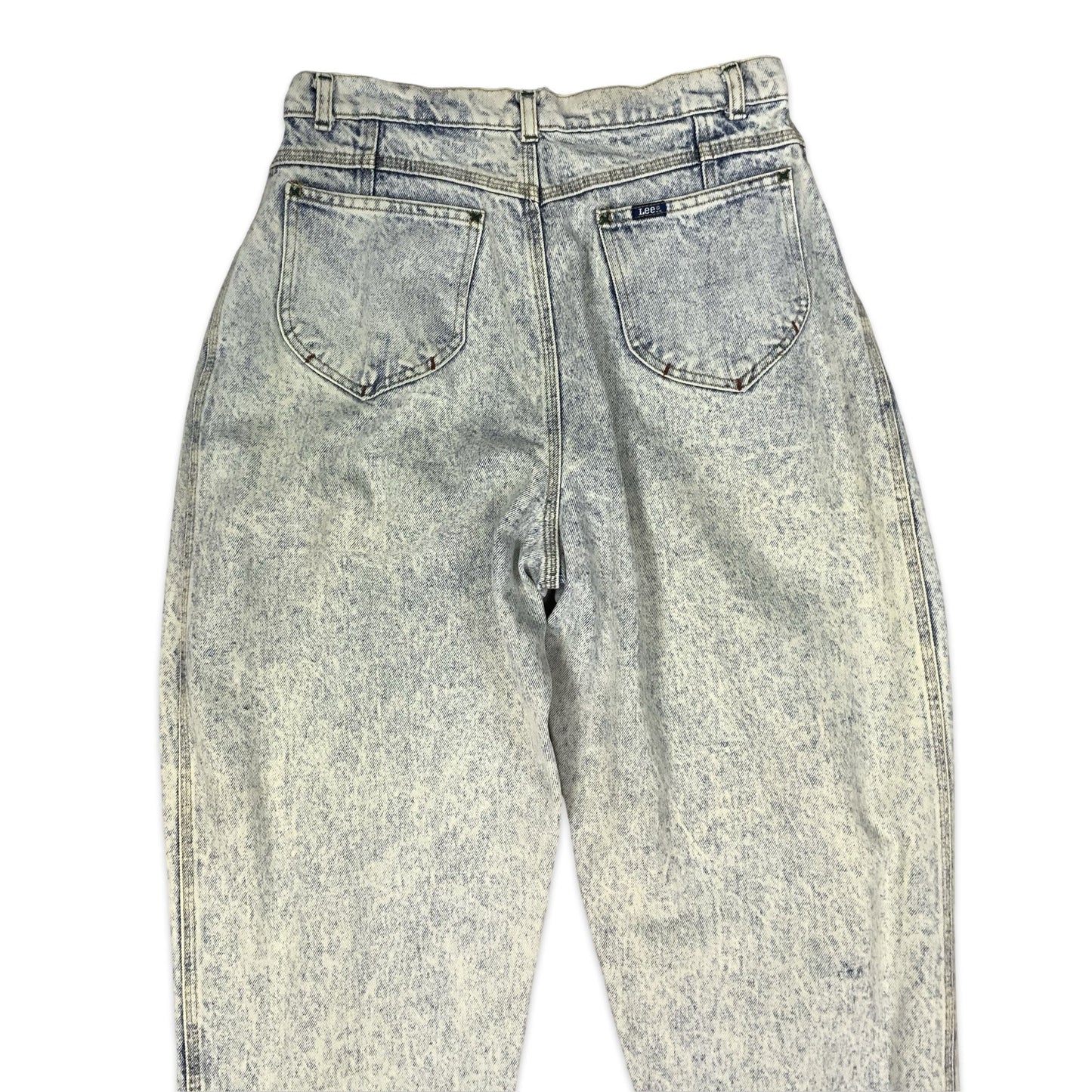 Vintage 80s Lee Riders High Waisted Acid Wash Jeans 14