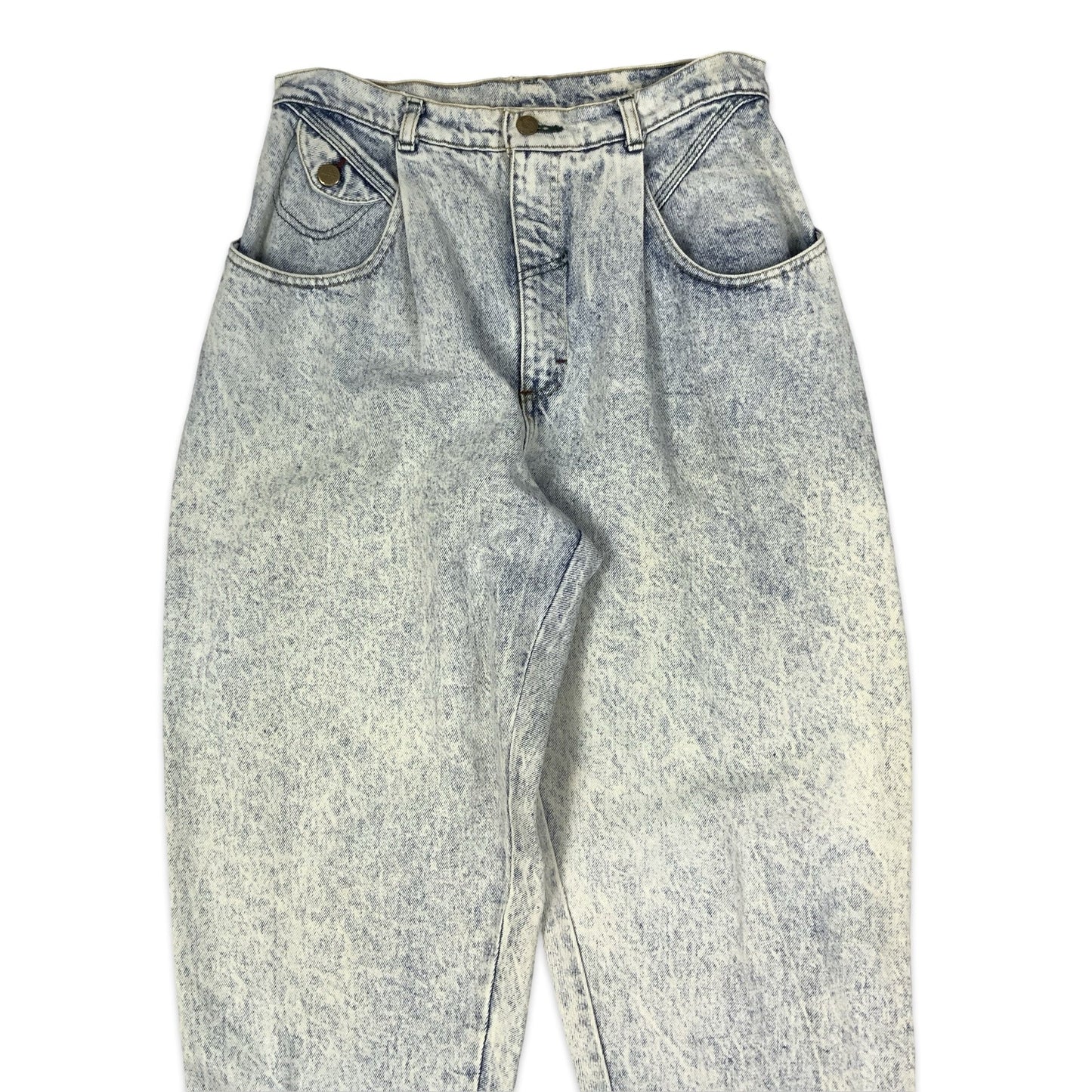 Vintage 80s Lee Riders High Waisted Acid Wash Jeans 14