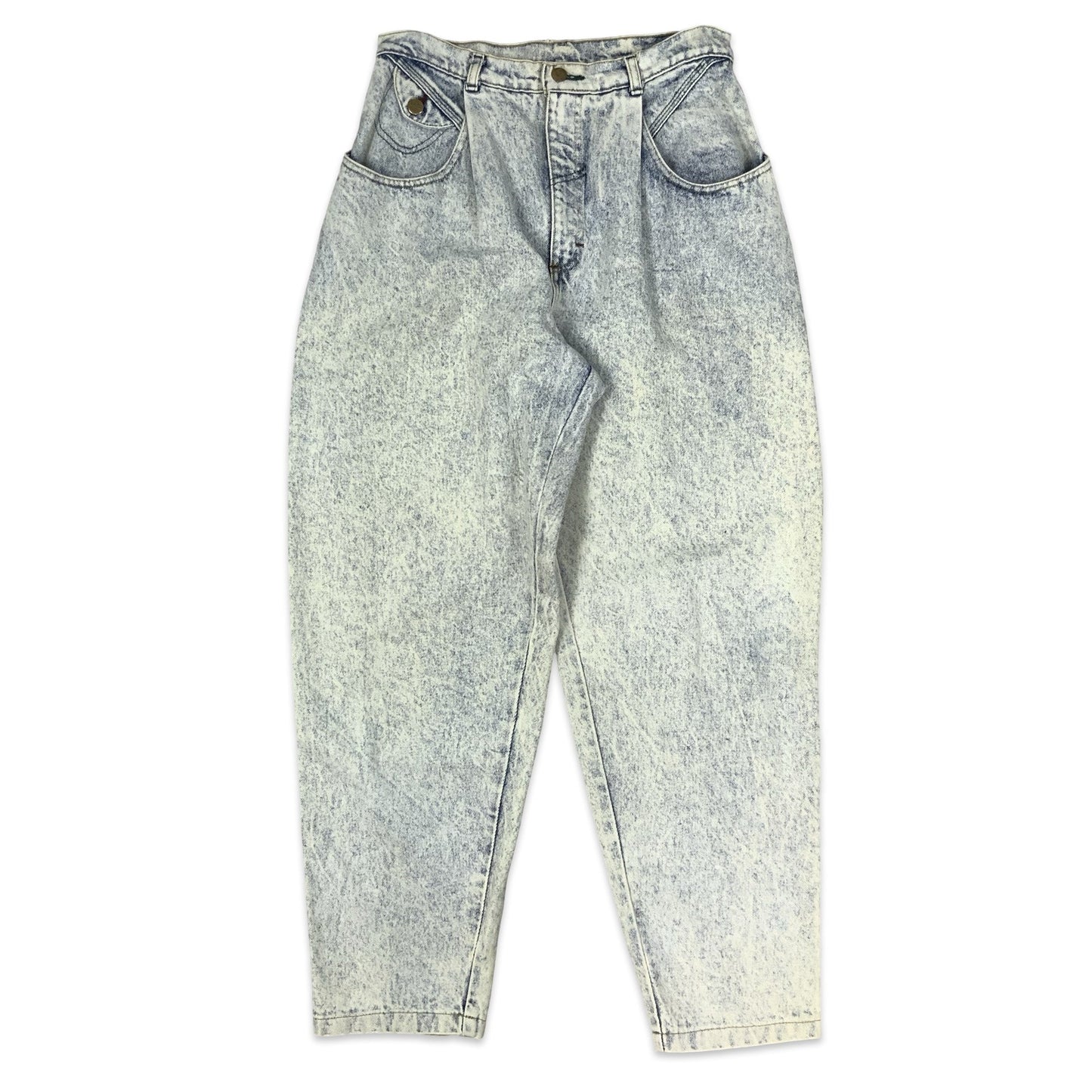 Vintage 80s Lee Riders High Waisted Acid Wash Jeans 14