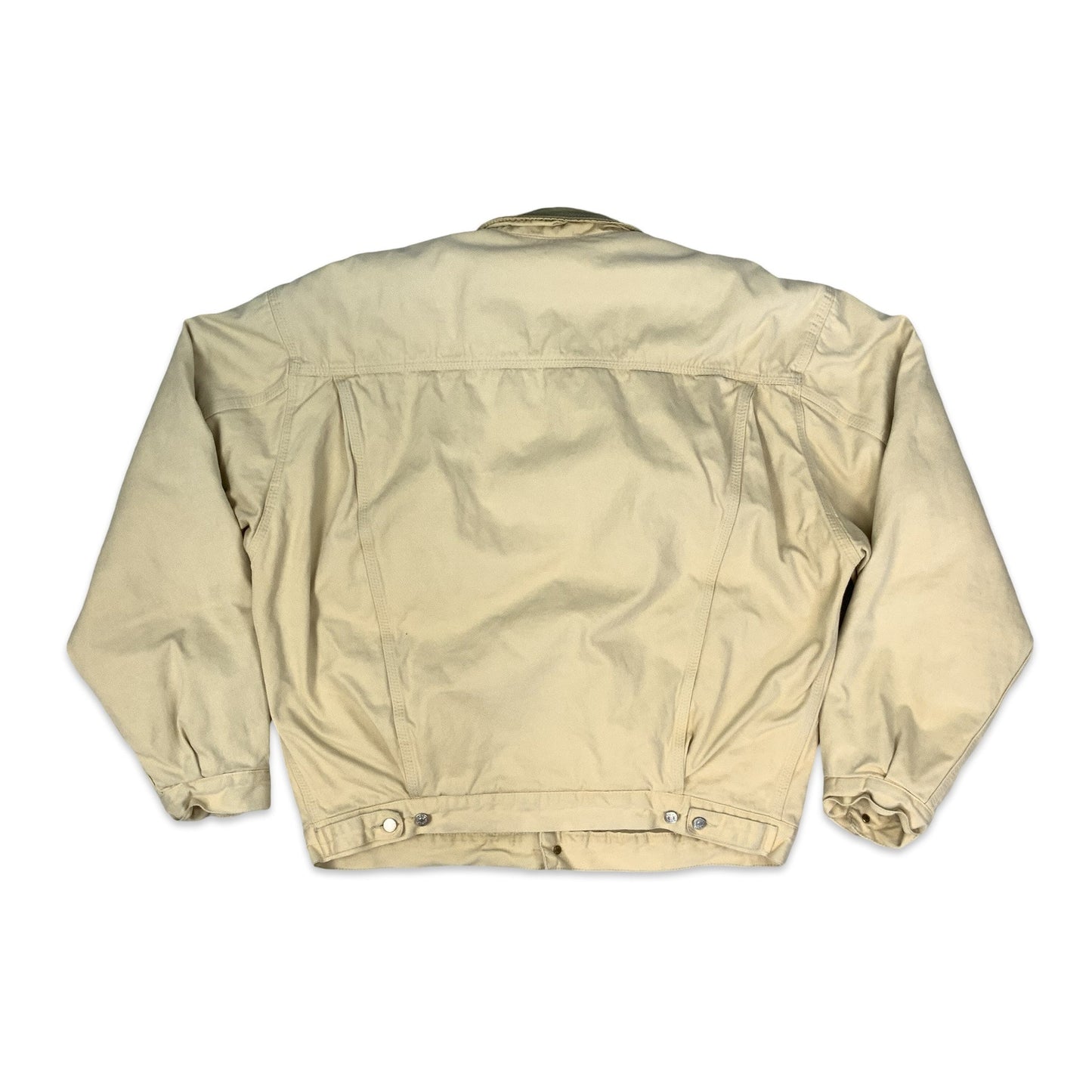 Vintage 90s Diesel Cream Quilted Denver Jacket XL XXL