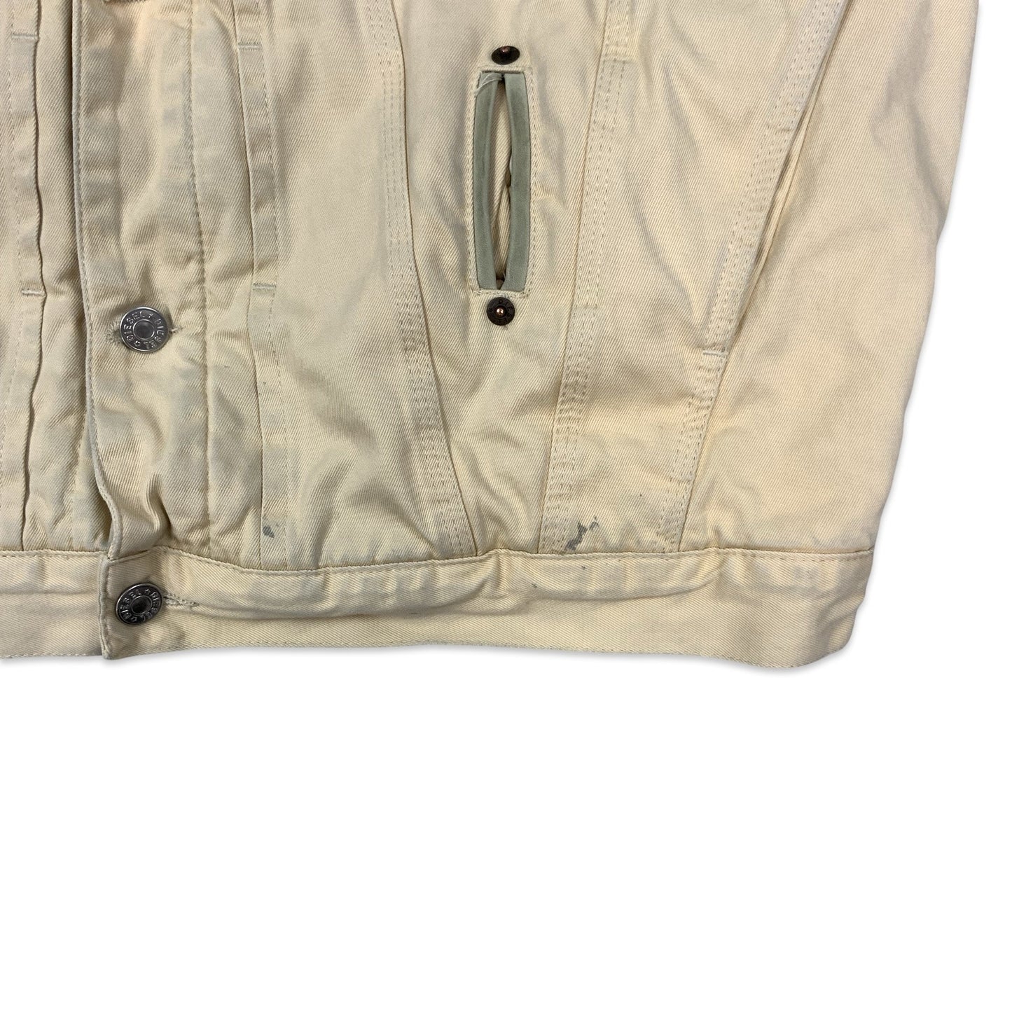 Vintage 90s Diesel Cream Quilted Denver Jacket XL XXL