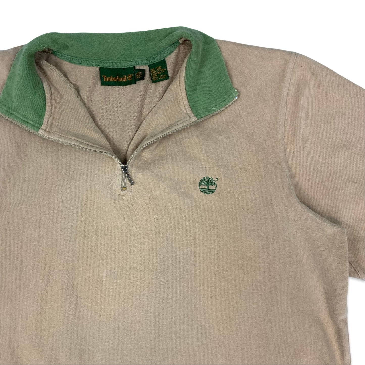 Timberland 1/4-zip Beige Sweatshirt XXL