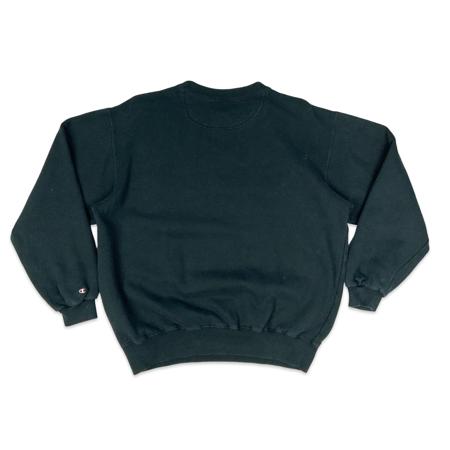 Champion Black Spell Out Sweatshirt L