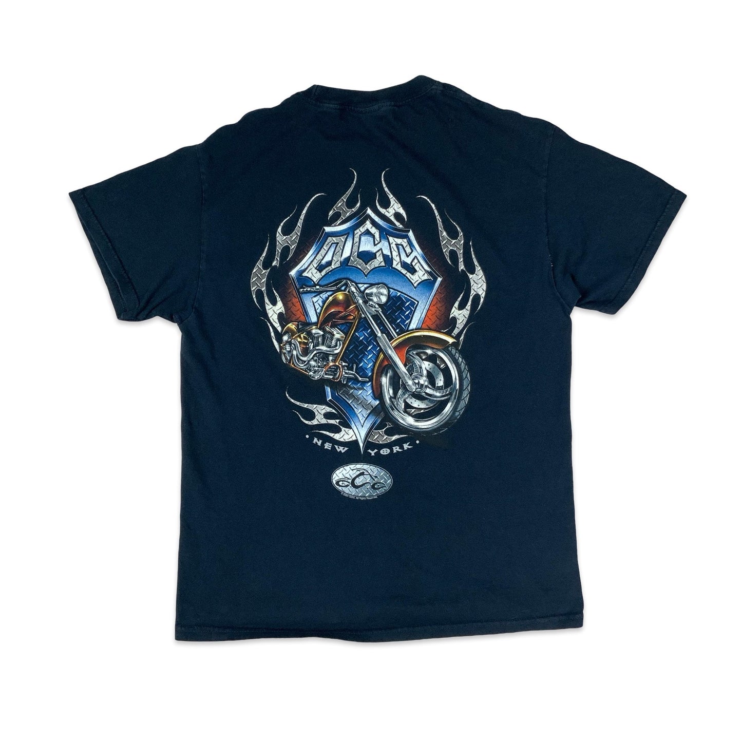 2004 Orange County Choppers Navy Graphic Tee M