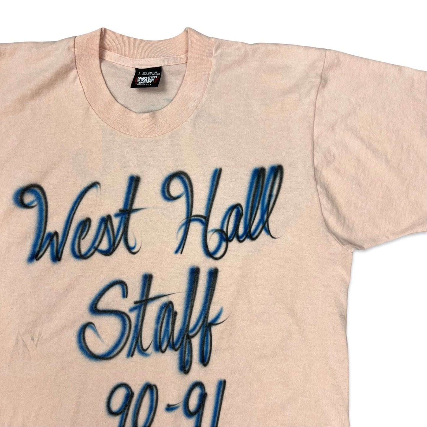 Vintage 90s Screen Stars Pink Graphic Tee M