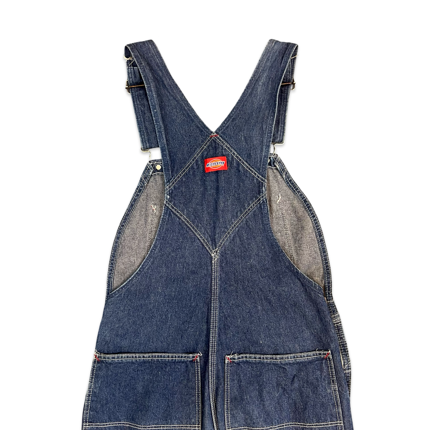 Vintage 90s Dickies Blue Denim Dungarees 30W 34L