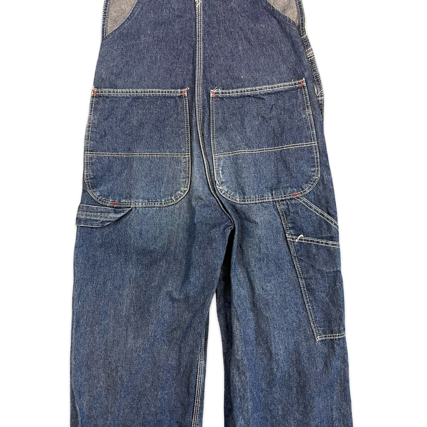 Vintage 90s Dickies Blue Denim Dungarees 30W 34L