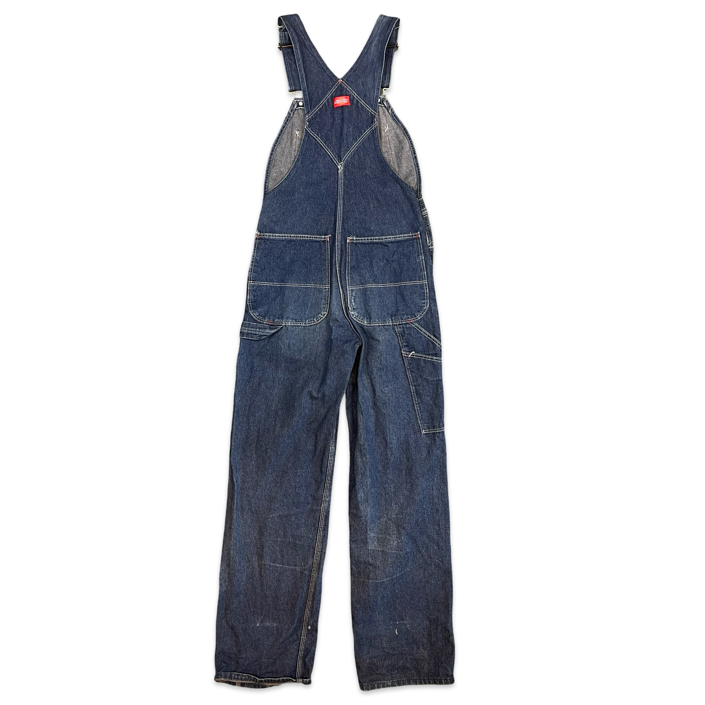 Vintage 90s Dickies Blue Denim Dungarees 30W 34L