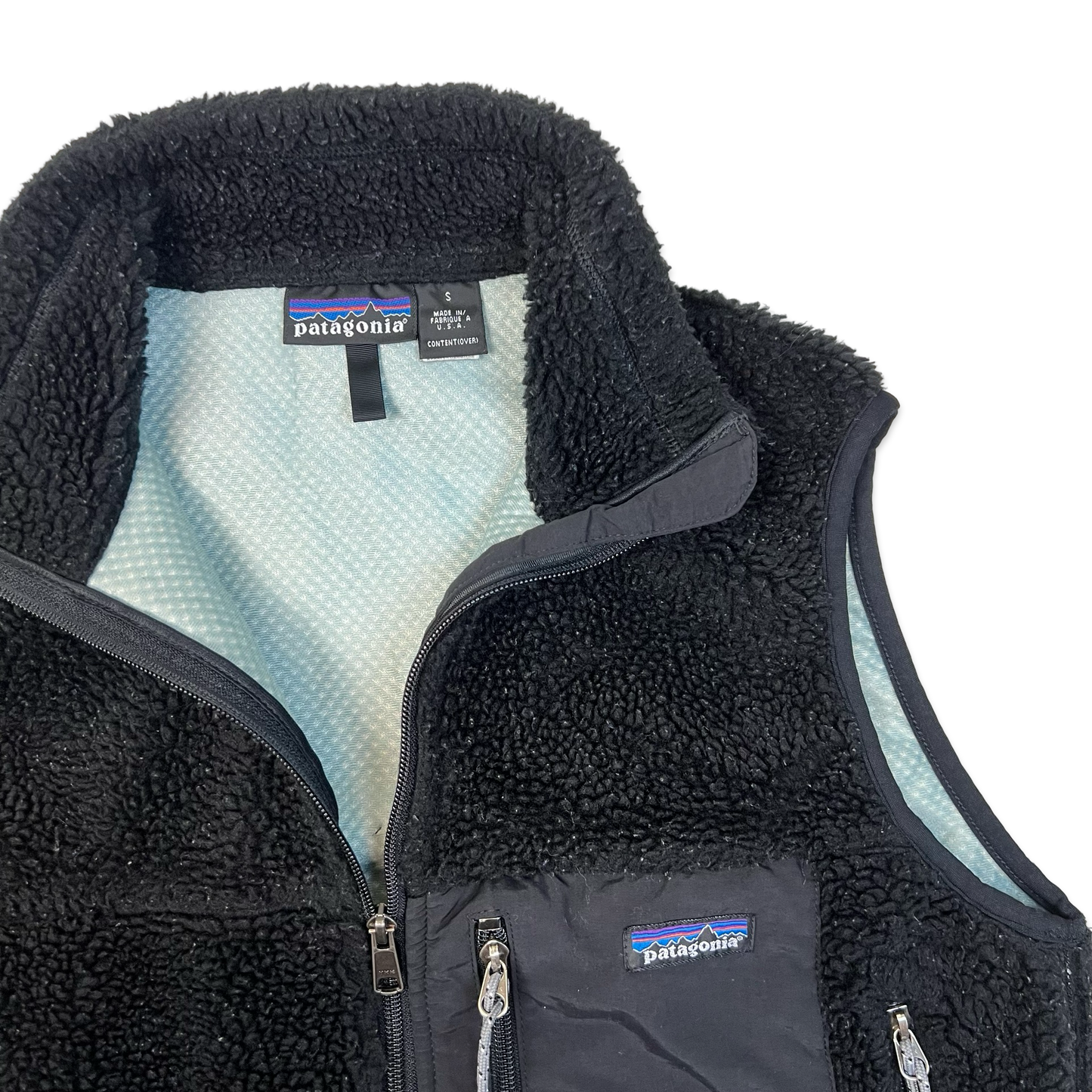 Vintage 90s Patagonia Black Fleece Gilet S