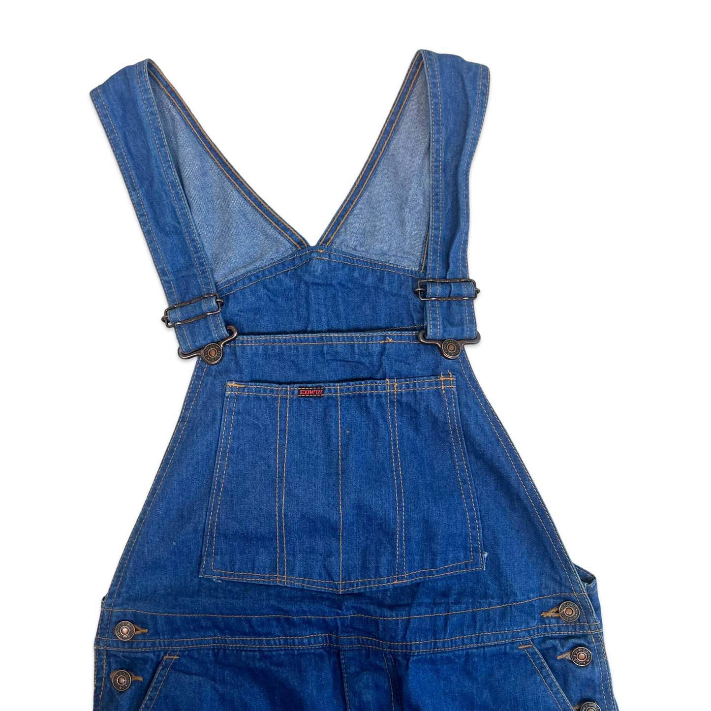 Vintage 80s 90s Edwin Customised Hand Painted Dungarees 30W 32L