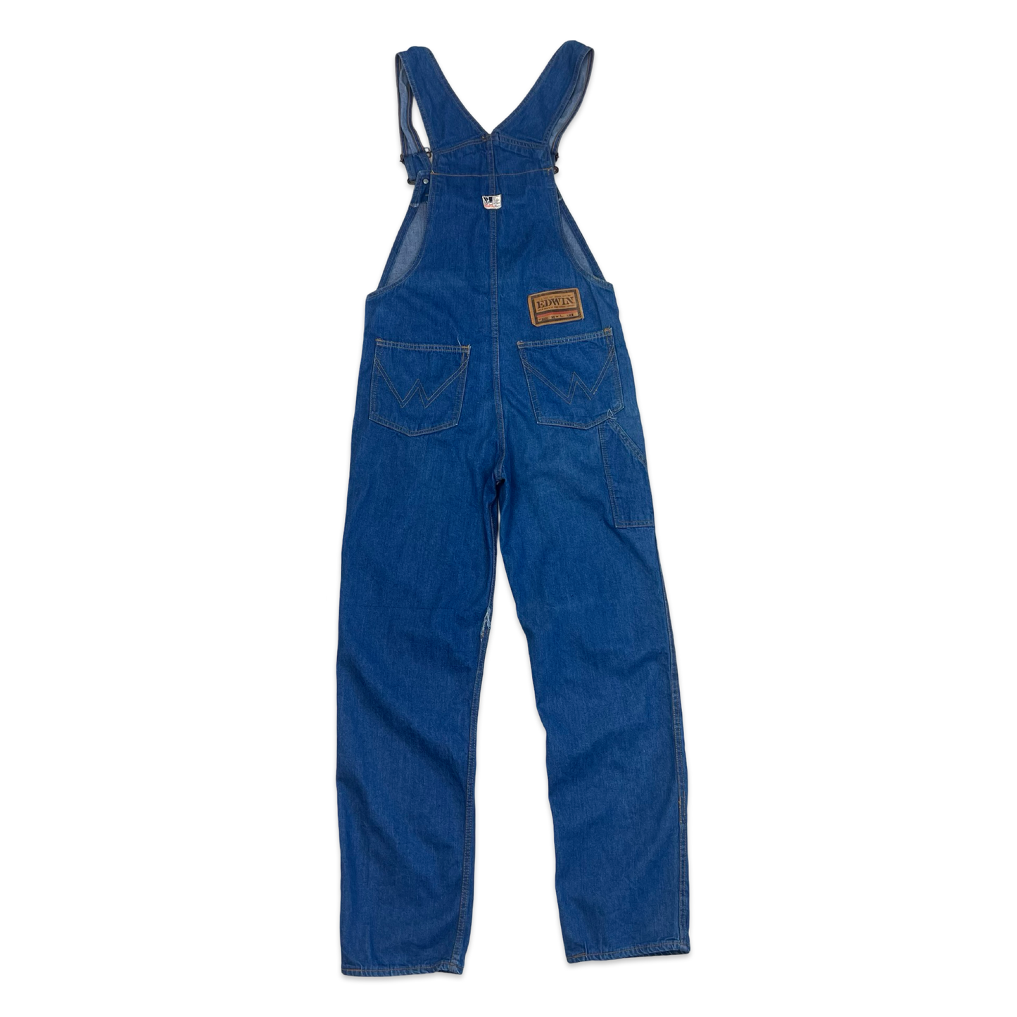 Vintage 80s 90s Edwin Customised Hand Painted Dungarees 30W 32L