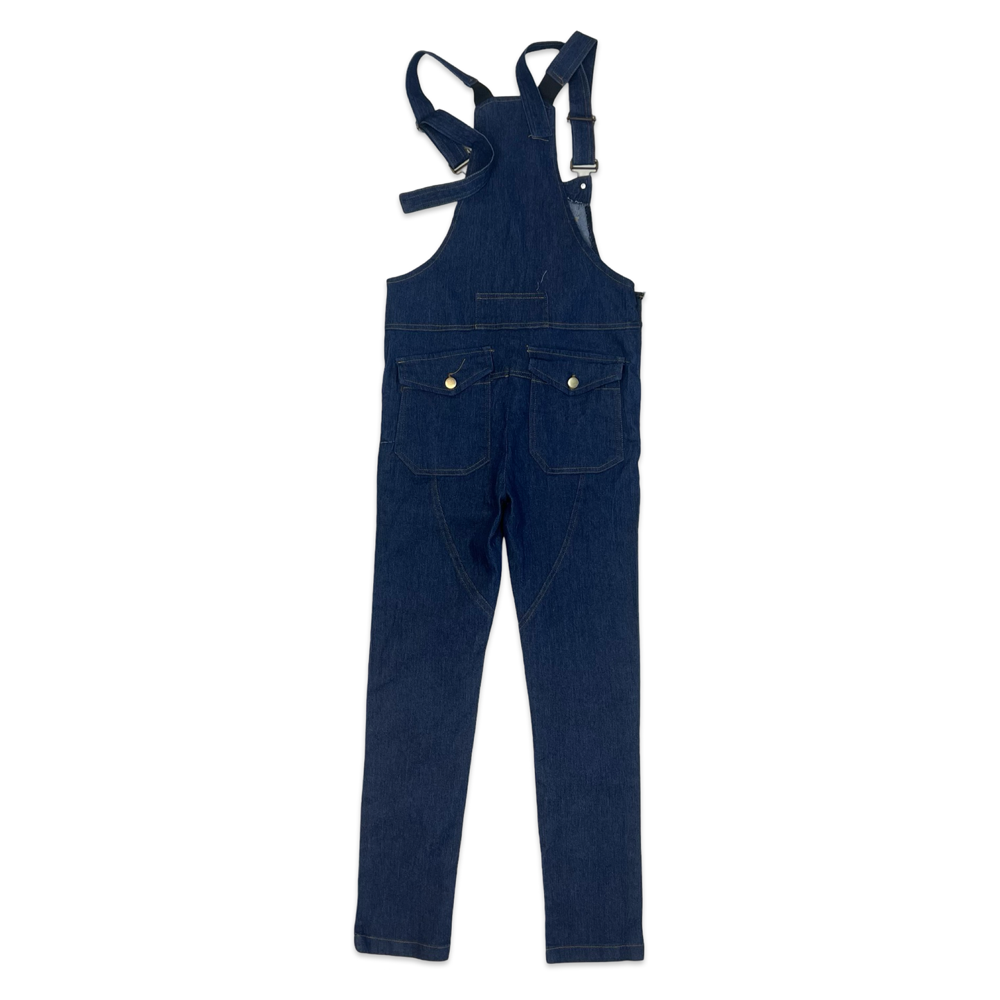 Vintage 90s Dark Indigo Skinny Fit Dungarees 10
