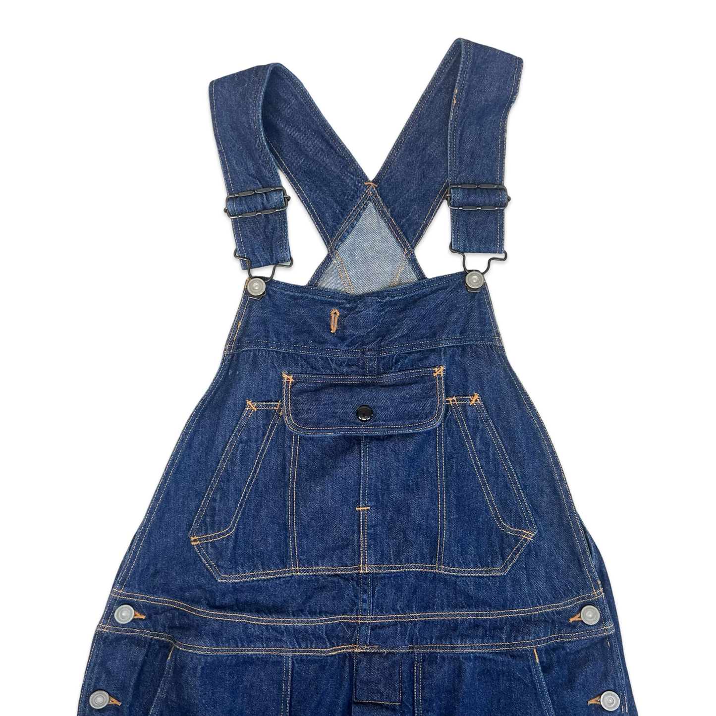 Vintage 90s Dark Indigo Skinny Fit Dungarees 10