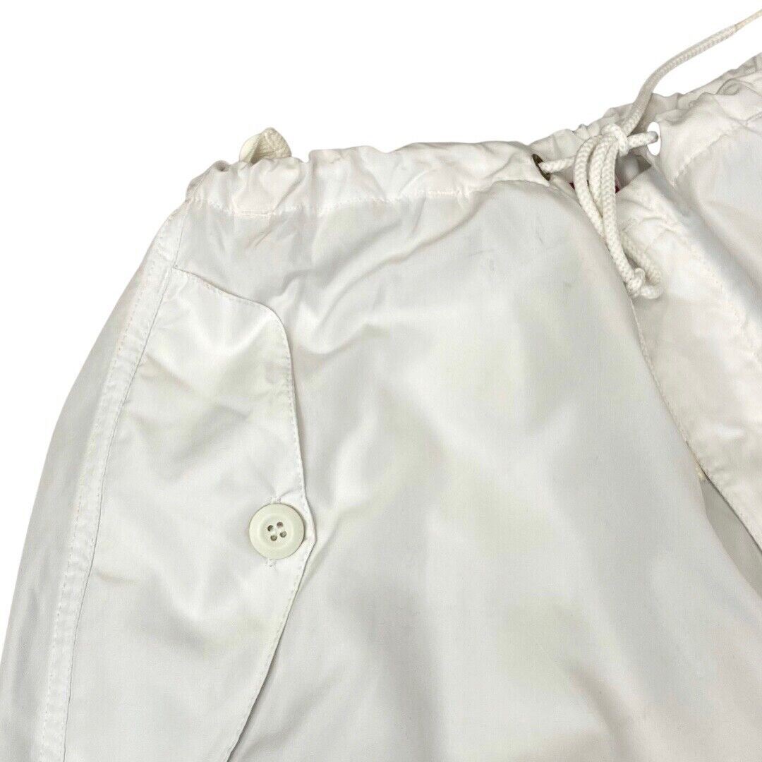 Vintage Y2K White UFO Parachute Cargo Trousers 12 14 M