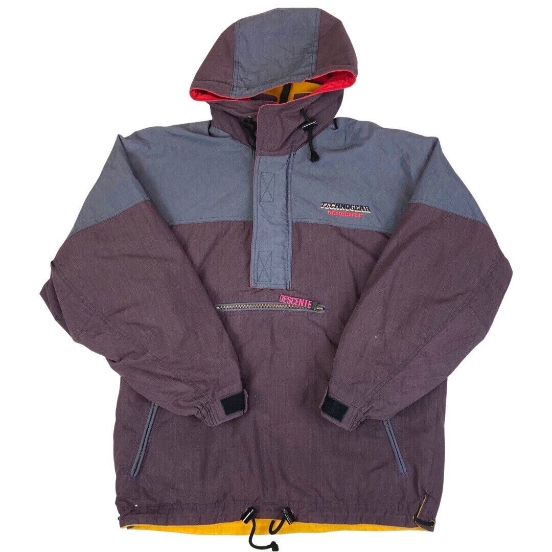 Vintage 90s Purple Hooded Descente Ski Jacket XL