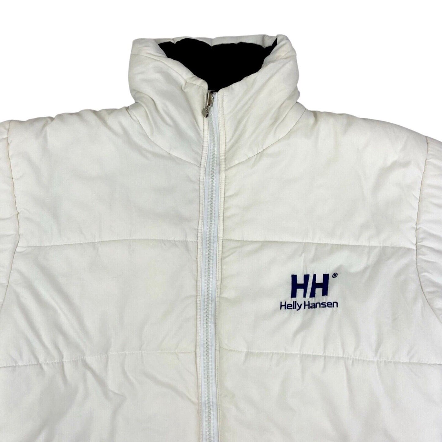 Vintage 90s 00s White Helly Hansen Embroidered Puffa Jacket XL