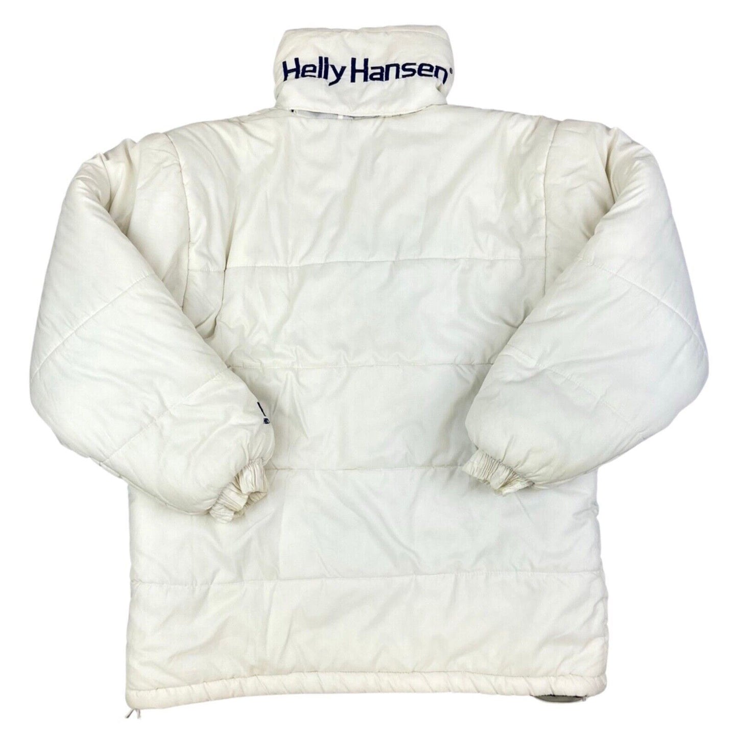 Vintage 90s 00s White Helly Hansen Embroidered Puffa Jacket XL