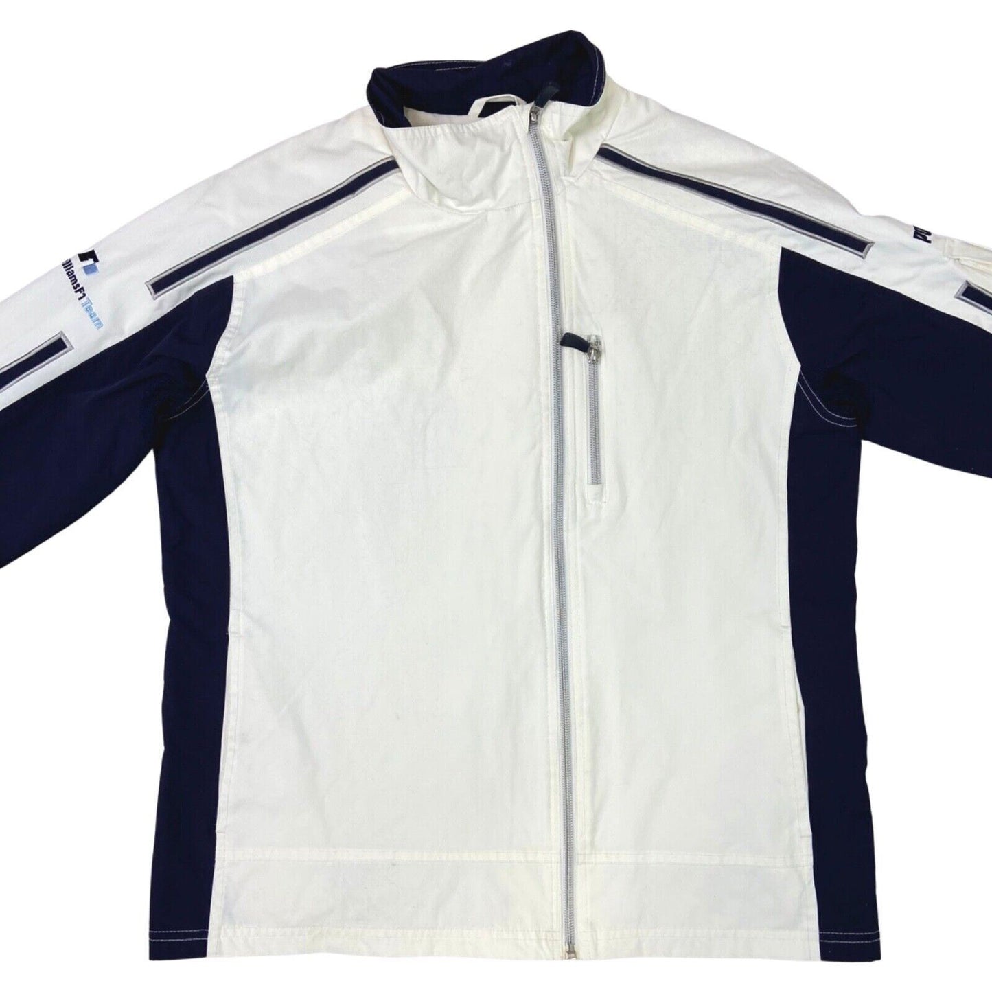 Vintage Rare 90s 00s White Blue Puma F1 BMW Williams Jacket L