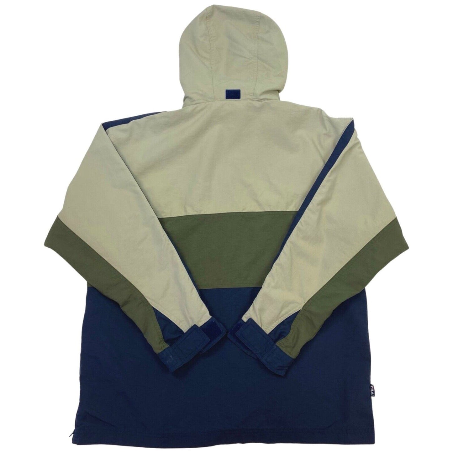 Vintage 90s Khaki Navy Fila 1/4 Zip Jacket L