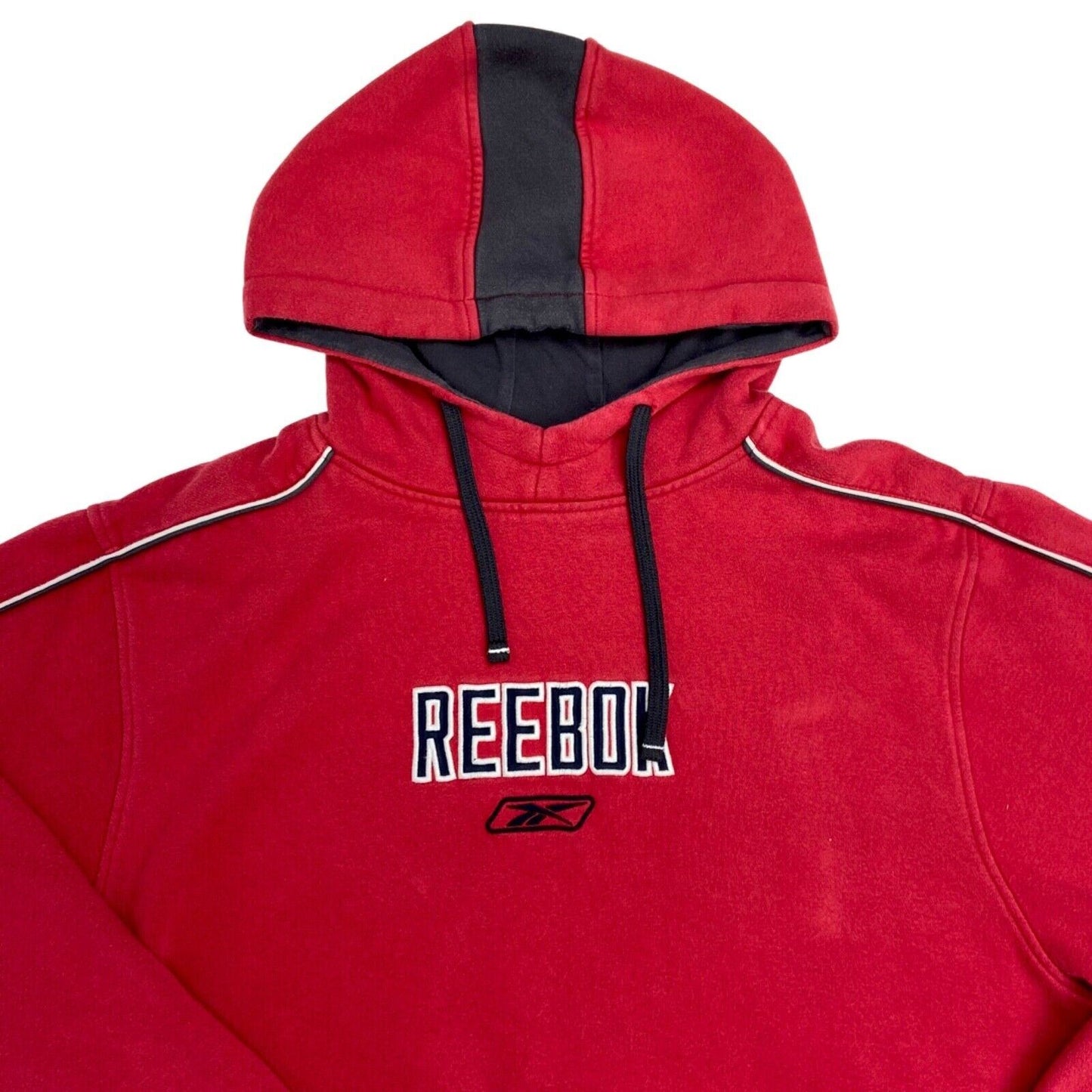 Vintage 90s 00s Red Embroidered Reebok Hoodie XL