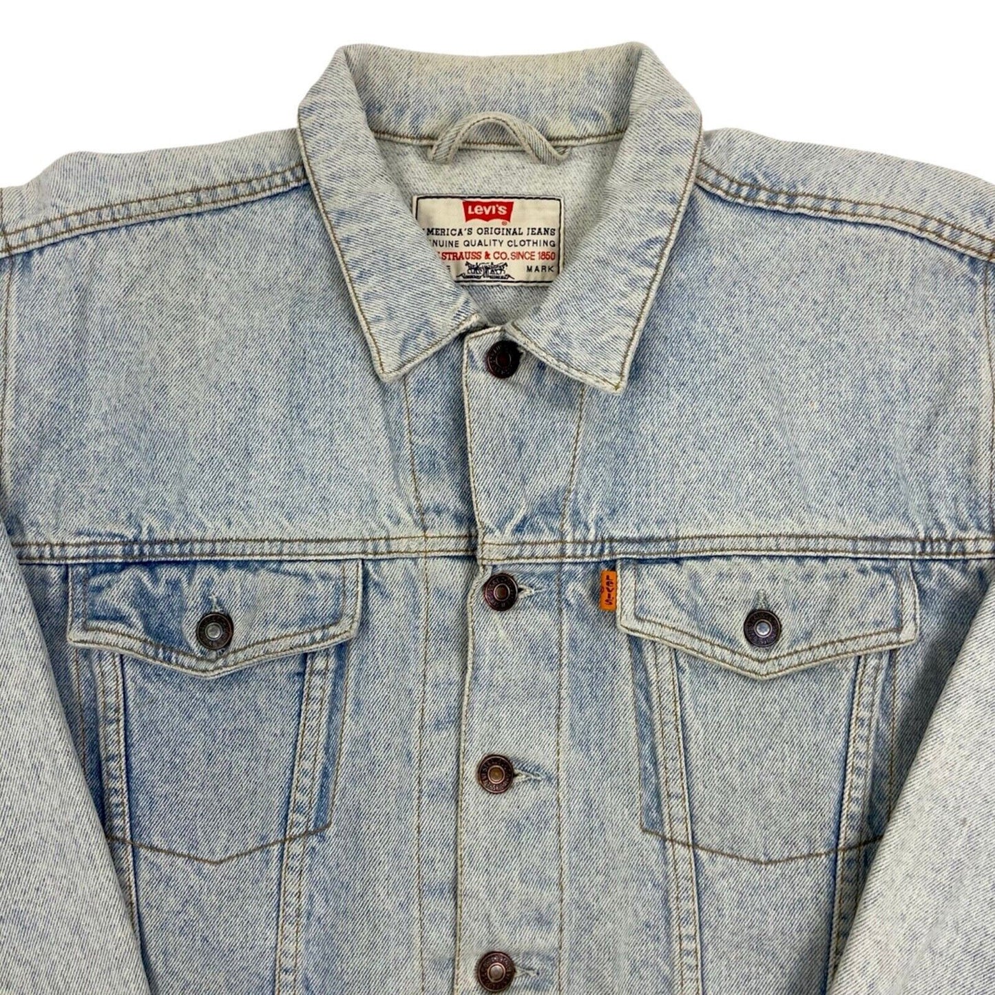 Vintage 90s 00s Orange Tab Levi’s Denim Jacket L
