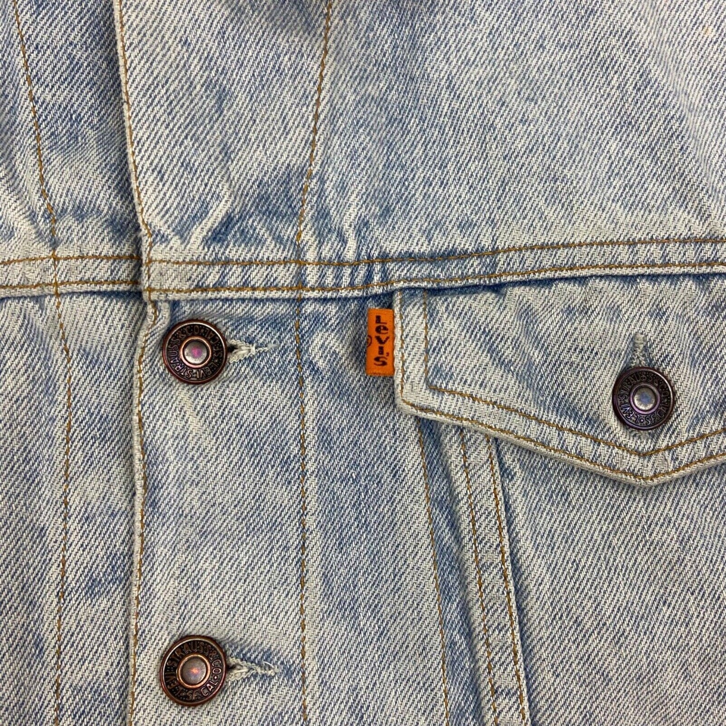 Vintage 90s 00s Orange Tab Levi’s Denim Jacket L