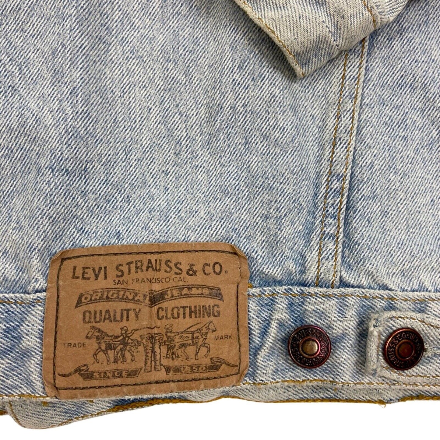 Vintage 90s 00s Orange Tab Levi’s Denim Jacket L