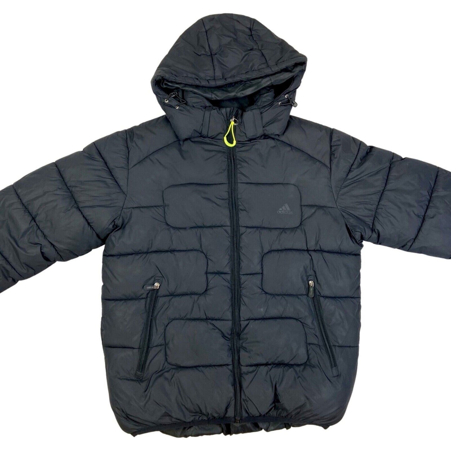 Vintage 90s 00s Black Adidas Puffa Coat Jacket L