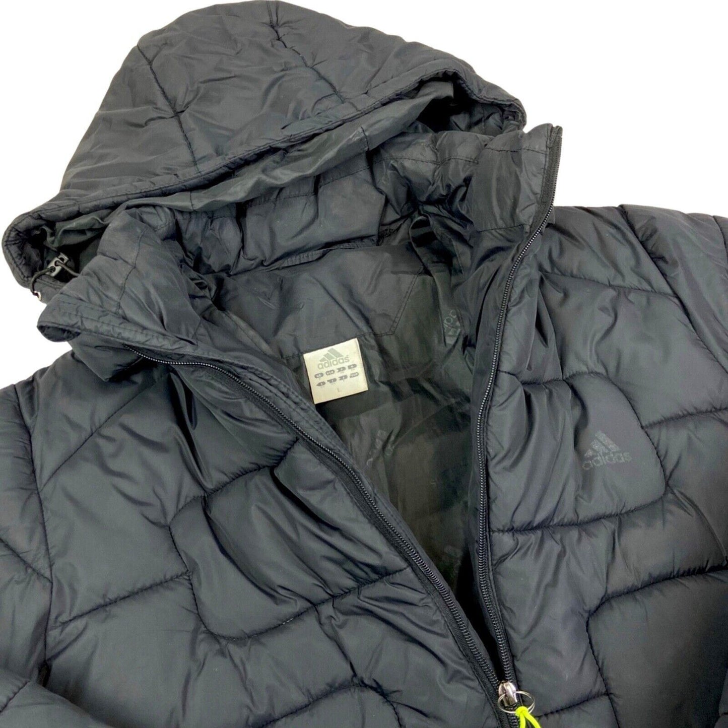 Vintage 90s 00s Black Adidas Puffa Coat Jacket L