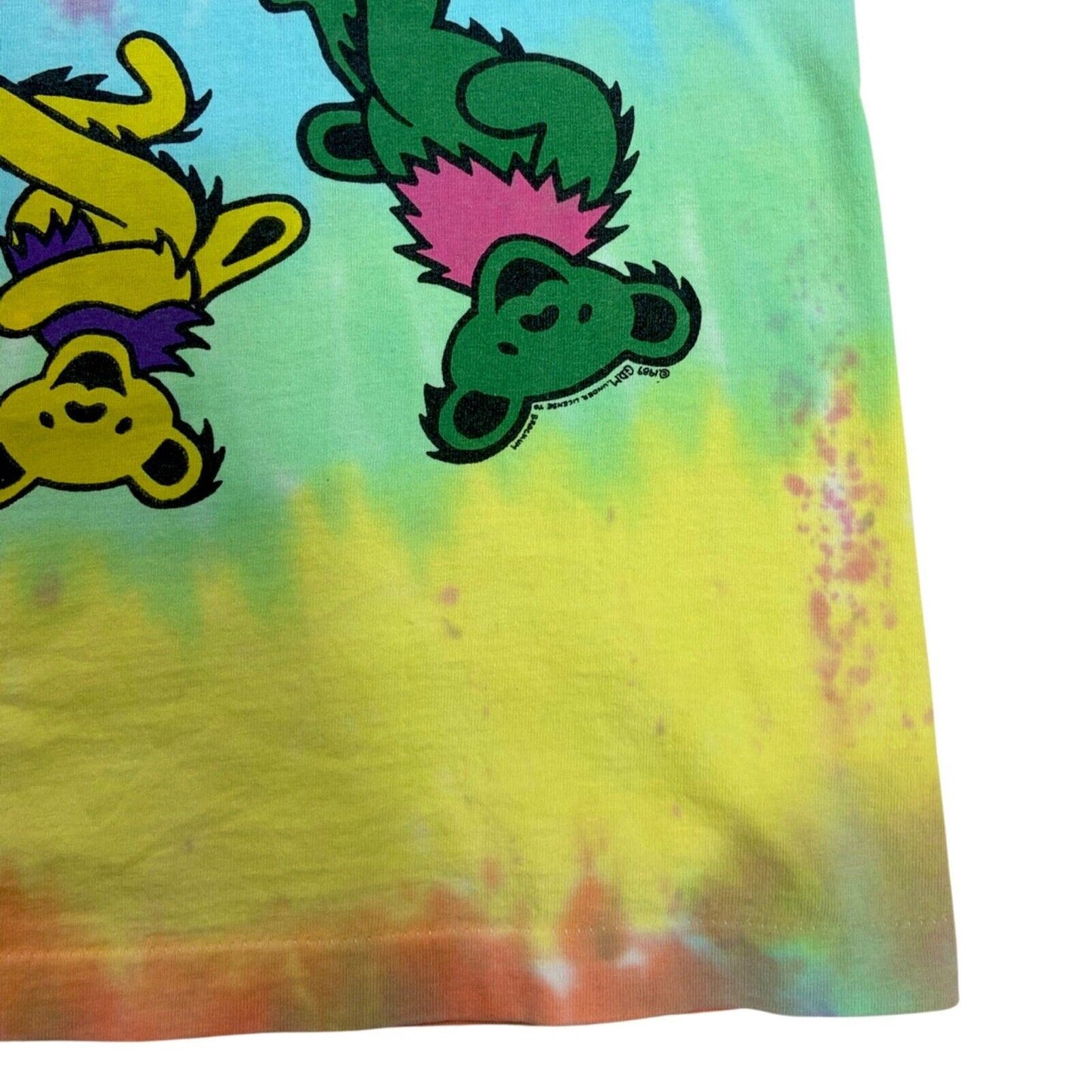 Vintage rare 1989 Grateful Dead Tie Dye Bear T-Shirt XL