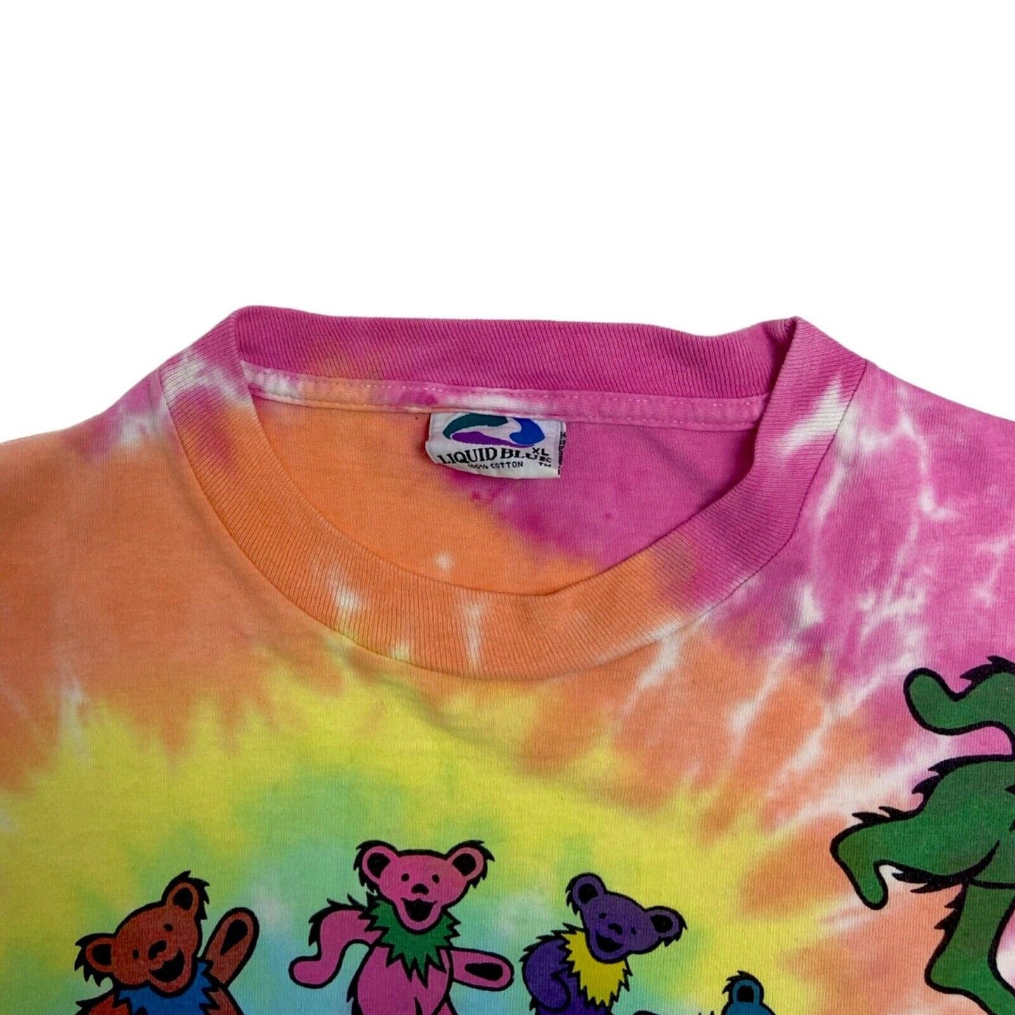 Vintage rare 1989 Grateful Dead Tie Dye Bear T-Shirt XL