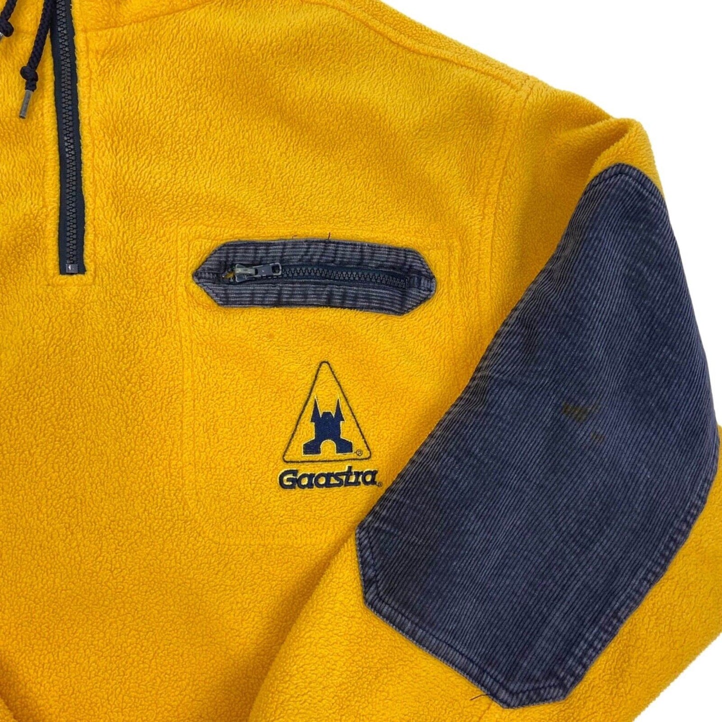 Vintage Y2K Yellow Gaastra Yellow 1/4 Zip Fleece XL