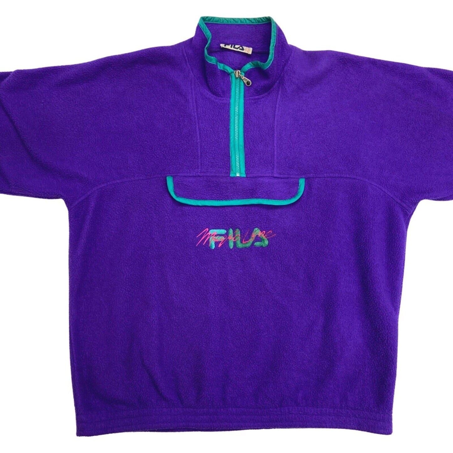 Vintage Rare 1980s Purple Fila Magic Line Fleece XXL