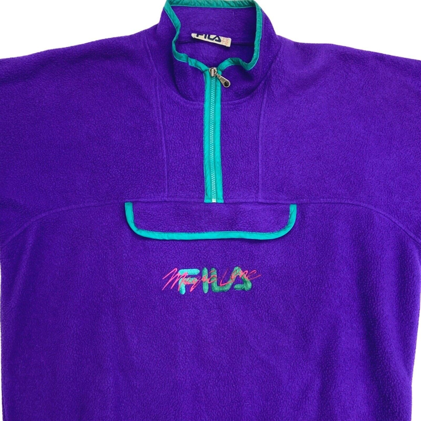 Vintage Rare 1980s Purple Fila Magic Line Fleece XXL