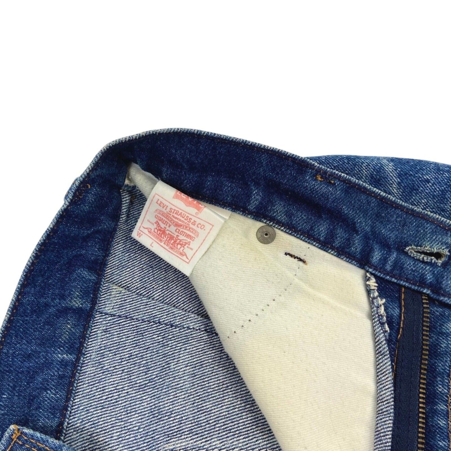Vintage 70s Orange Tab Levi’s Denim Mini Skirt 8 10 S