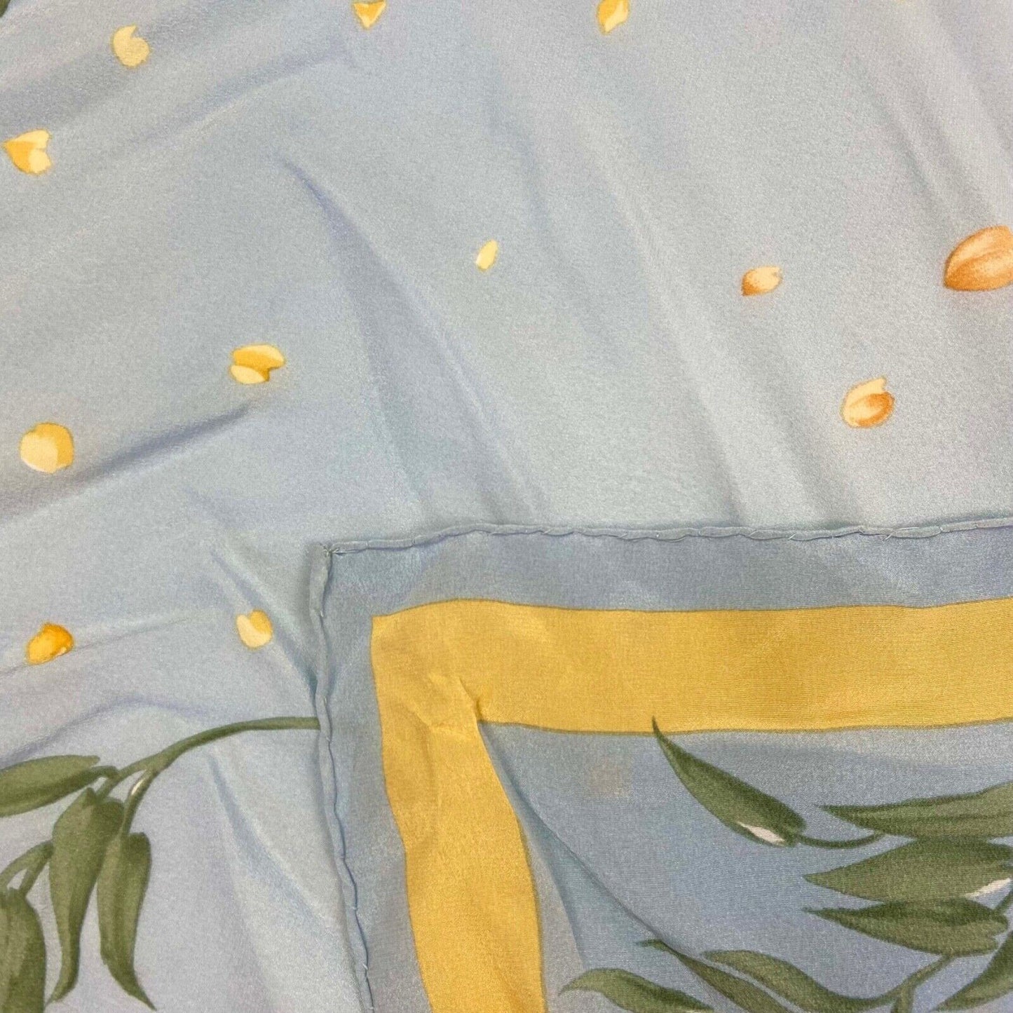 Vintage 100% Silk Light Blue Dior Scarf