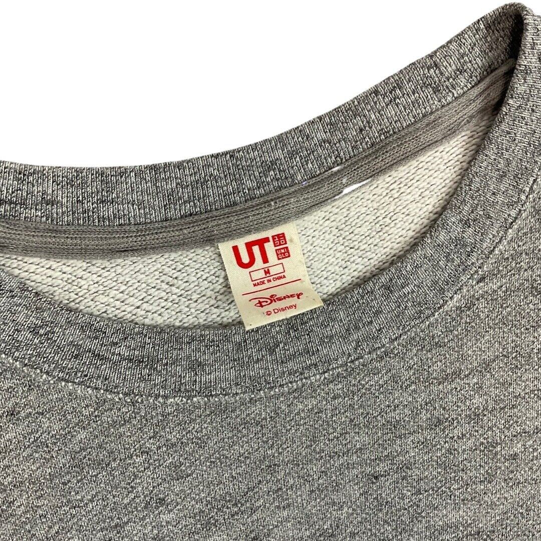 Vintage 00s Grey Uniqlo Disney Oswald Lucky Rabbit Crew Neck Jumper S M