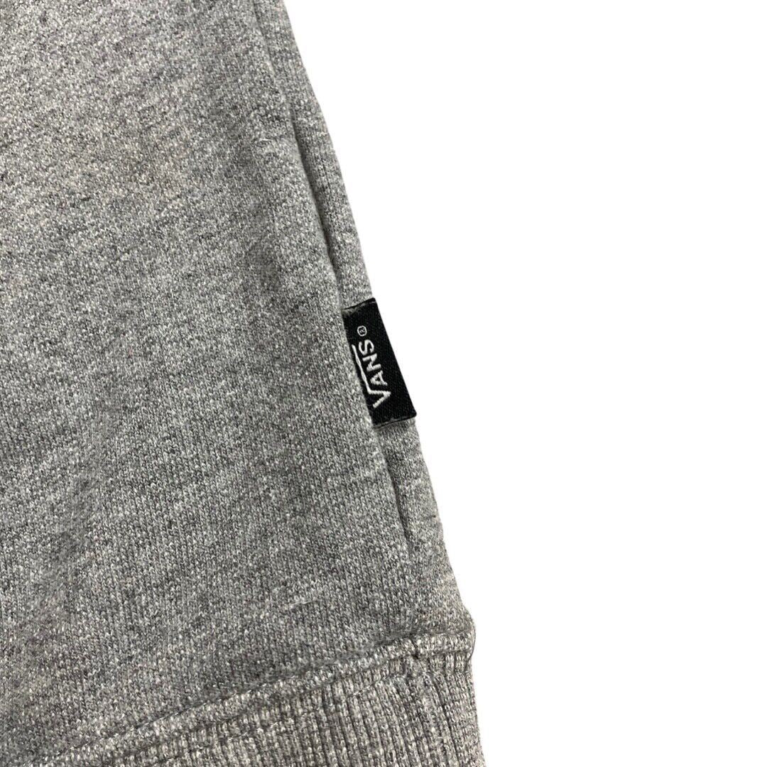 Vintage 90s 00s Grey Vans Skateboard Spell Out Logo Slim Fit Crew Neck Jumper S