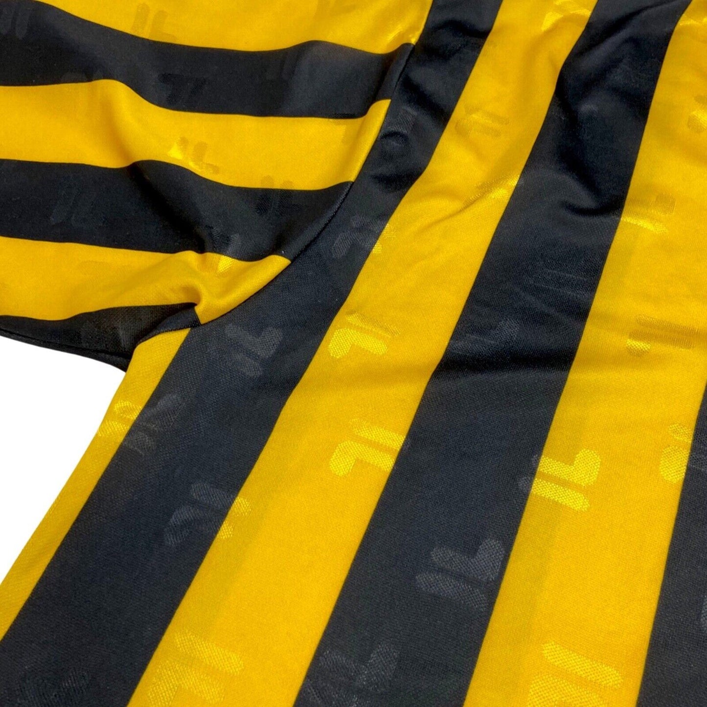 Vintage 90s Yellow Black Fila Football Monogram Jersey L