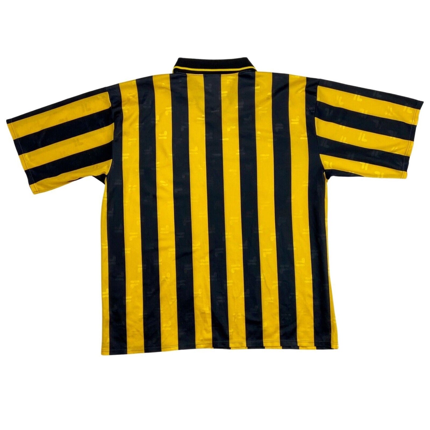 Vintage 90s Yellow Black Fila Football Monogram Jersey L