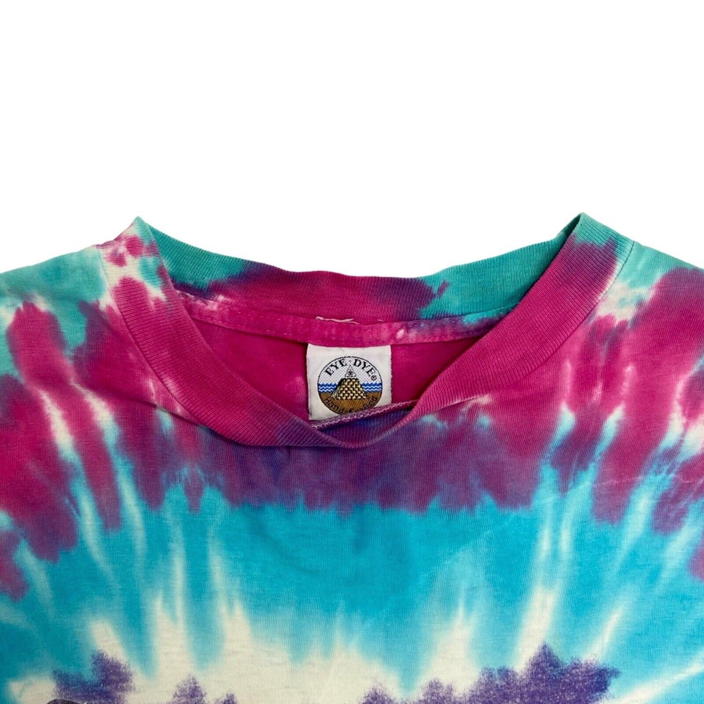 Vintage 1991 Blue Pink Super Rare Shroomarama Tie Dye T-shirt XL