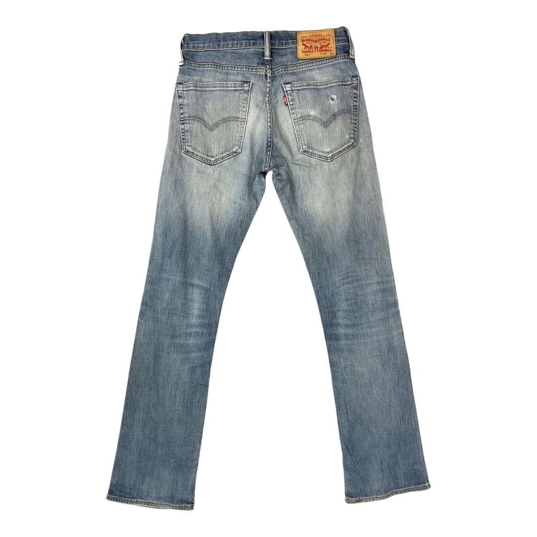 Vintage 90s 00s Blue Levi’s 527 Distressed Bootcut Denim Jeans 28 Waist S
