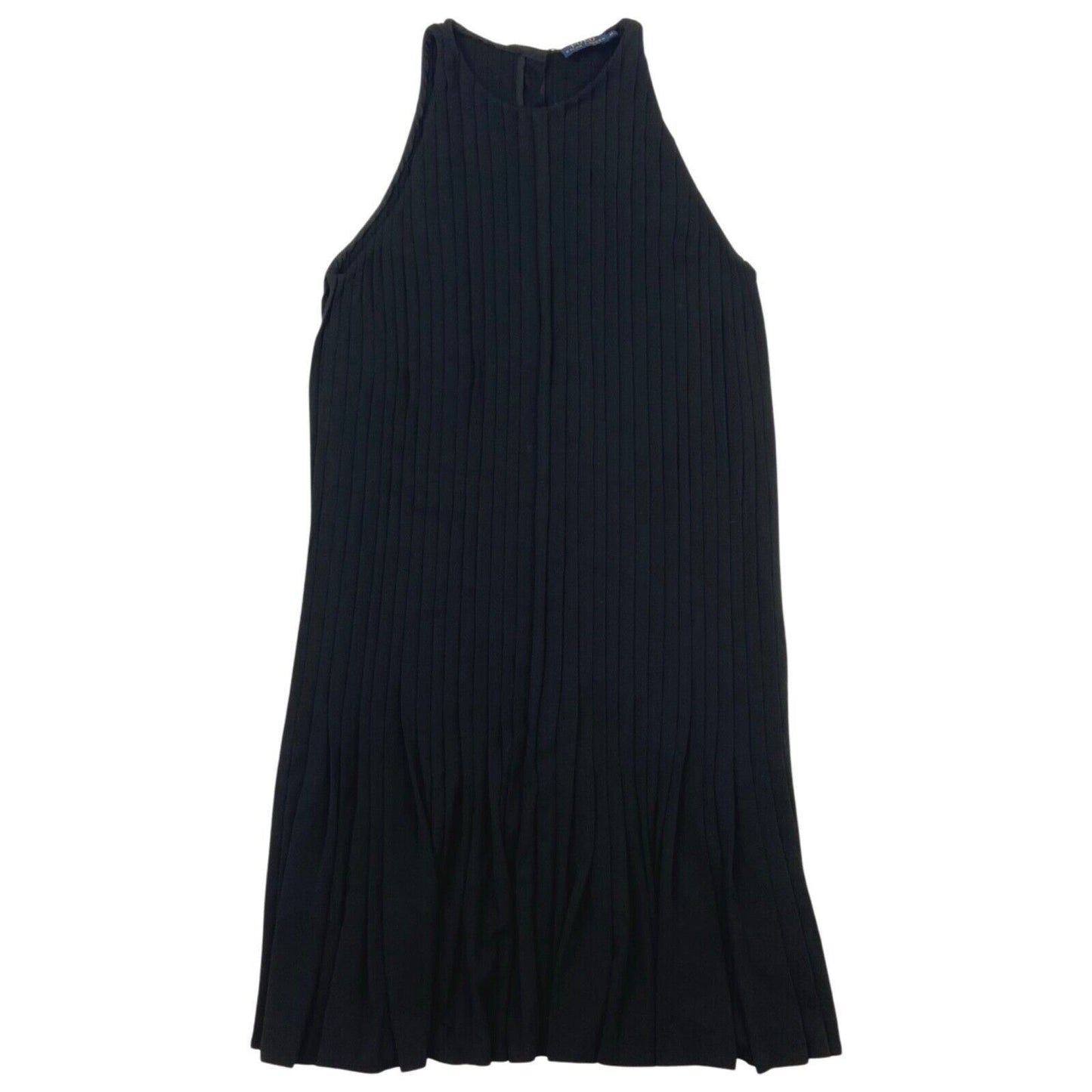 Vintage 90s 00s Black Polo by Ralph Lauren Pleated Mini Dress 8 10 S