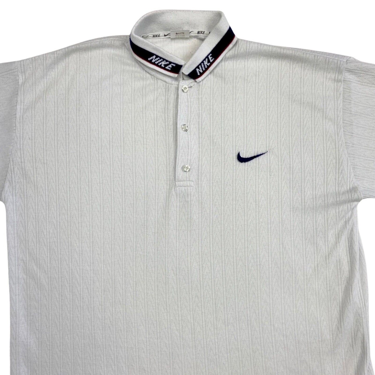 Vintage 90s 00s White Nike Embroidered Polo Shirt L